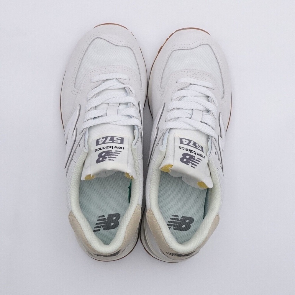 NEW New Balance 574 Sneakers WL574NO2 Reflection Angora - Picture 4 of 16